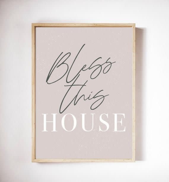 13) Bless This House Print