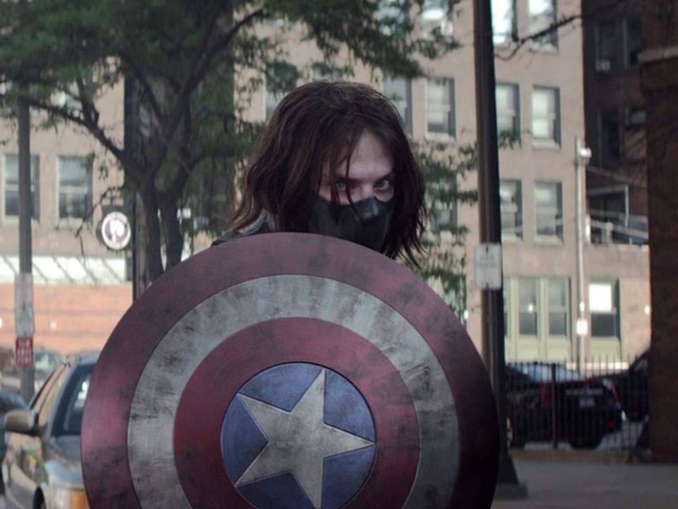 captain america the winter solider bucky cap shield