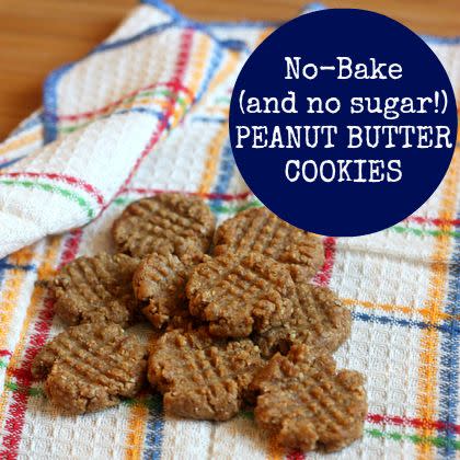 No-Bake (and No Sugar!) Peanut Butter Cookies