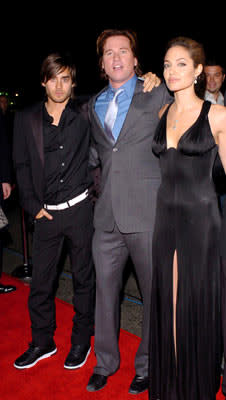 Jared Leto , Val Kilmer and Angelina Jolie at the Hollywood premiere of Warner Bros. Alexander