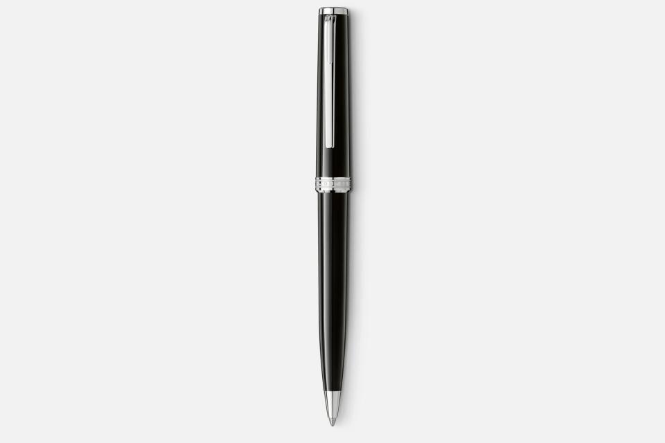 Black and platinum pen