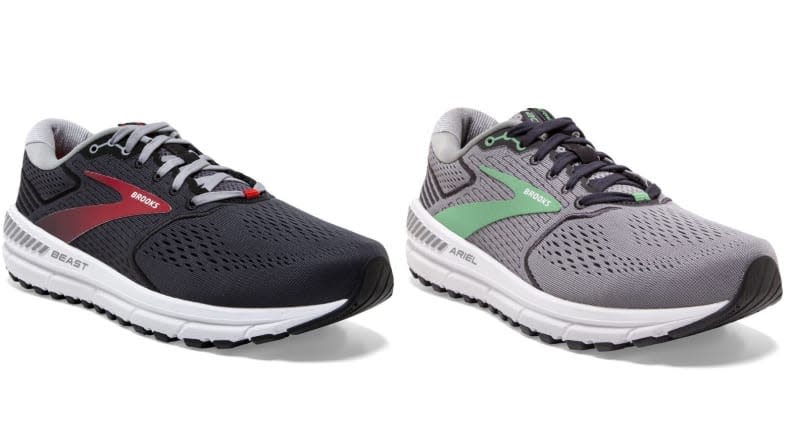 The Brooks Beast 20 and Ariel 20 are highly breathable walking shoes.