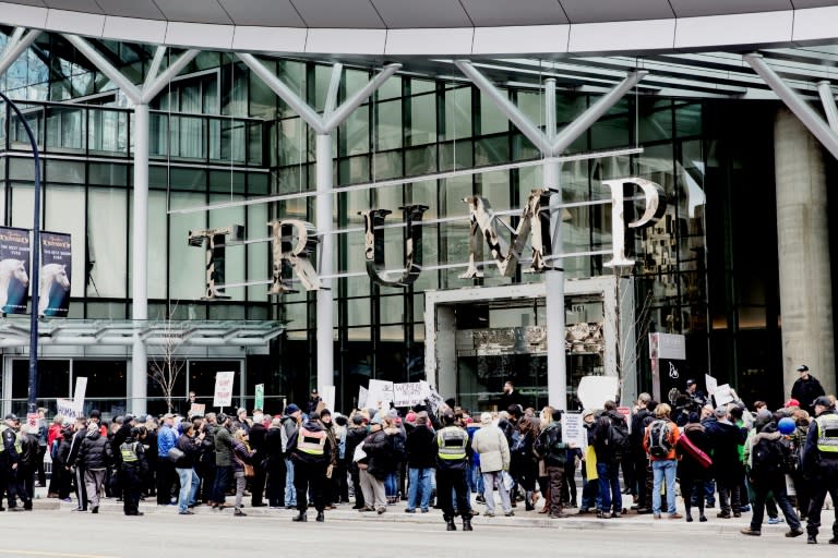 The opening of the new Trump International Hotel and Tower in Vancouver in February 2018 was marred by anti-Trump protests