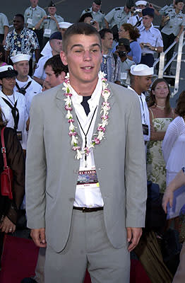 Josh Hartnett aboard the USS John C. Stennis at the Honolulu, Hawaii premiere of Touchstone Pictures' Pearl Harbor