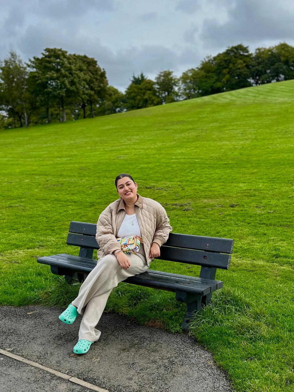 Insider writer Priya Raj wearing Crocs.