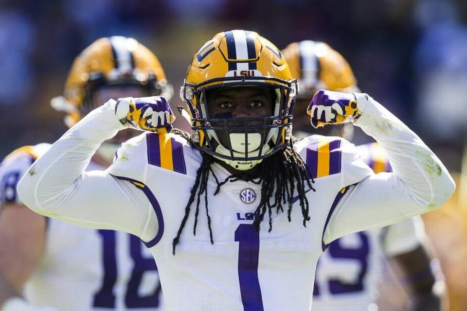 Despite his size, LSU defensive back Donte Jackson (1) was a nuisance on the field for the Tigers, drawing the attention of the Carolina Panthers in the NFL draft.