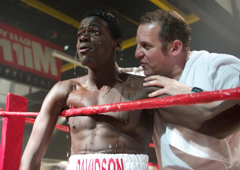 Daniel Kaluuya and Nigel Lindsay in Sucker Punch (Royal Court)