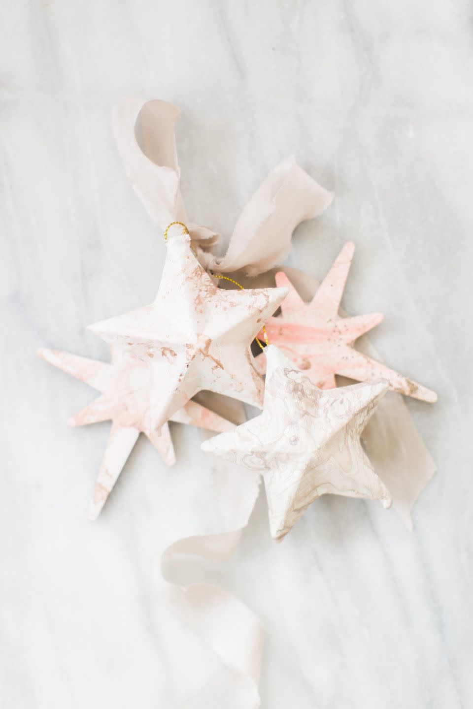 Marble Star Ornaments