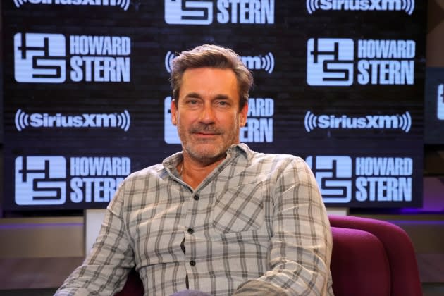 Jon Hamm Visits SiriusXM's 'The Howard Stern Show' - Credit: Frazer Harrison/Getty Images