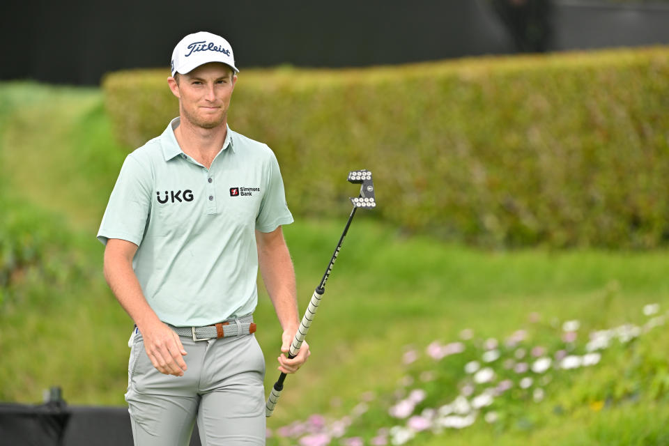 Will Zalatoris finished in a tie for second at Riviera Country Club on Sunday afternoon, three shots behind winner Hideki Matsuyama