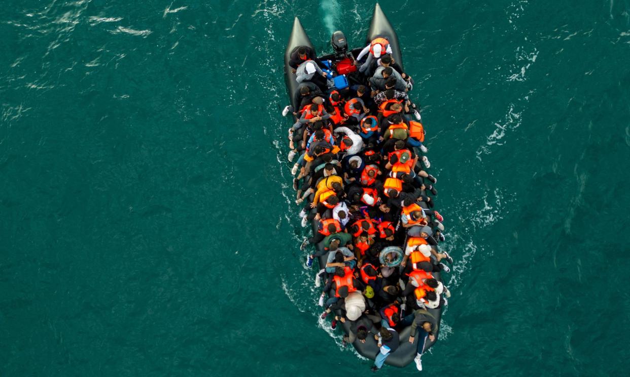 <span>The family was separated when they and other passengers were attacked as their boat was launched from France.</span><span>Photograph: Chris J Ratcliffe/Reuters</span>