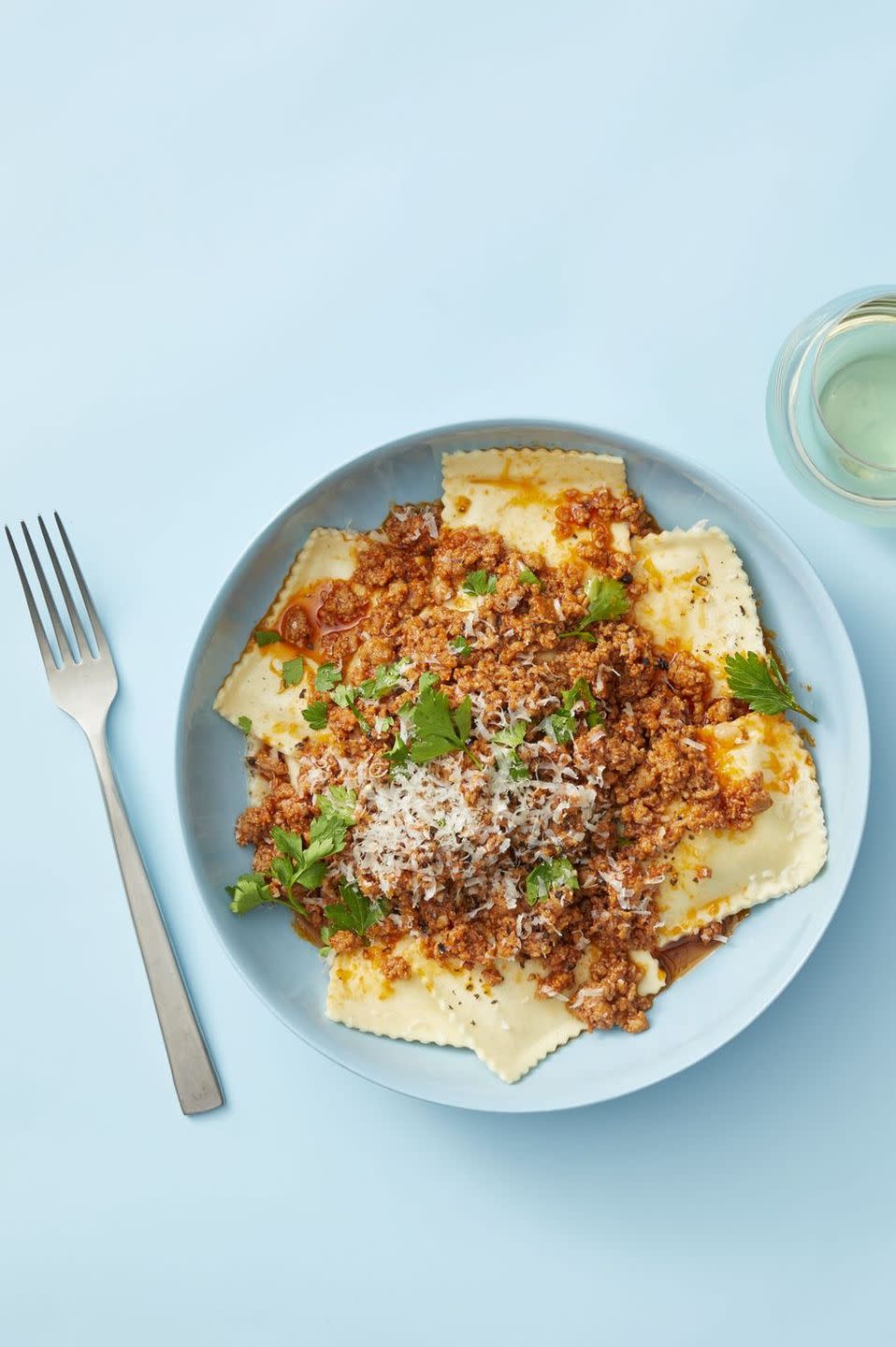 Quick Pork Ragu with Ravioli