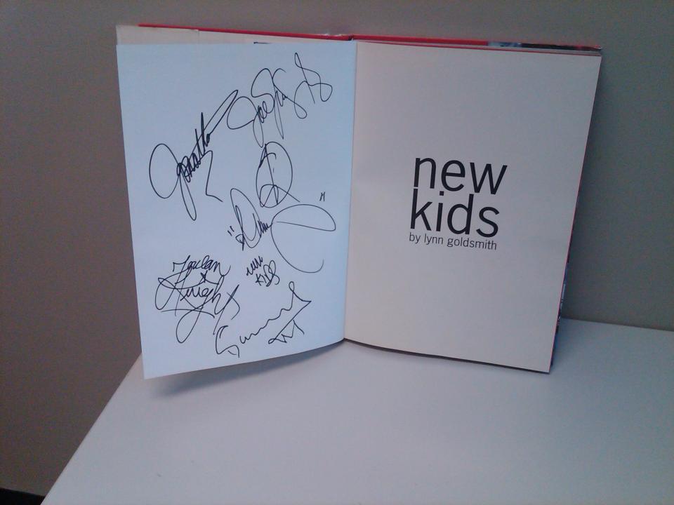 Laurie's signed book of photos of the band