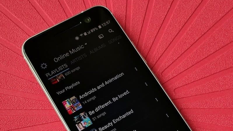 Amazon Music Unlimited on phone screen