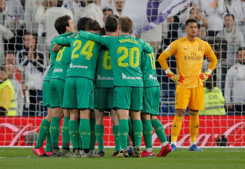 Foto del jueves de Martin Odegaard celebrando tras marcar para Real Sociedad ante el Real Madrid por la Copa del Rey
