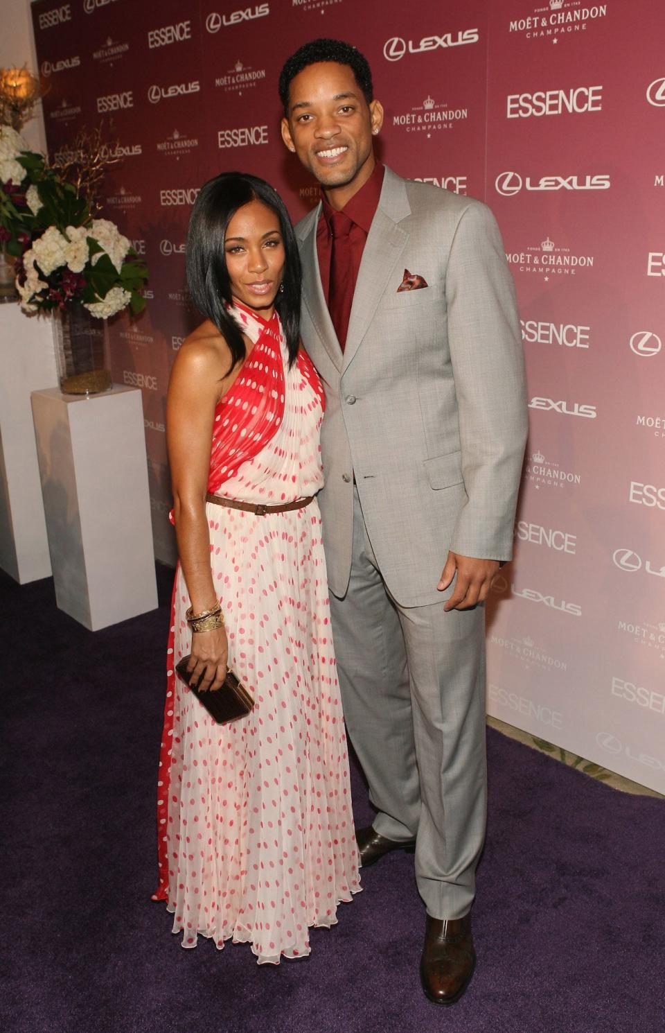 Jada Pinkett Smith and Will Smith at an Essence event on February 20, 2008.