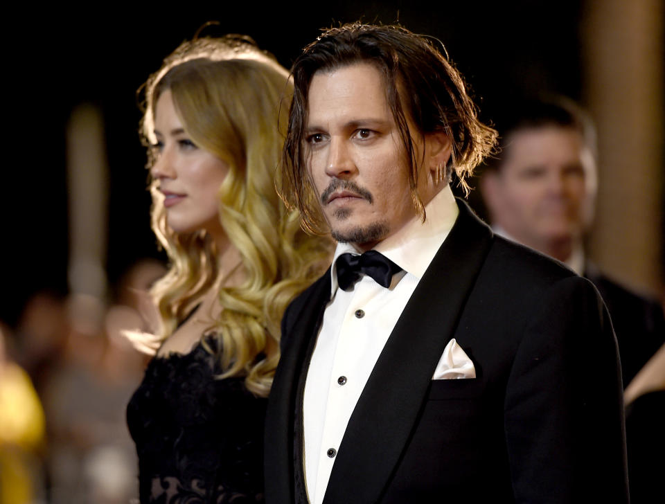 Amber Heard und Johnny Depp im Jahr 2016 auf dem internationalen Film-Festival in Palm Springs. Foto: Jordan Strauss / Invision / AP