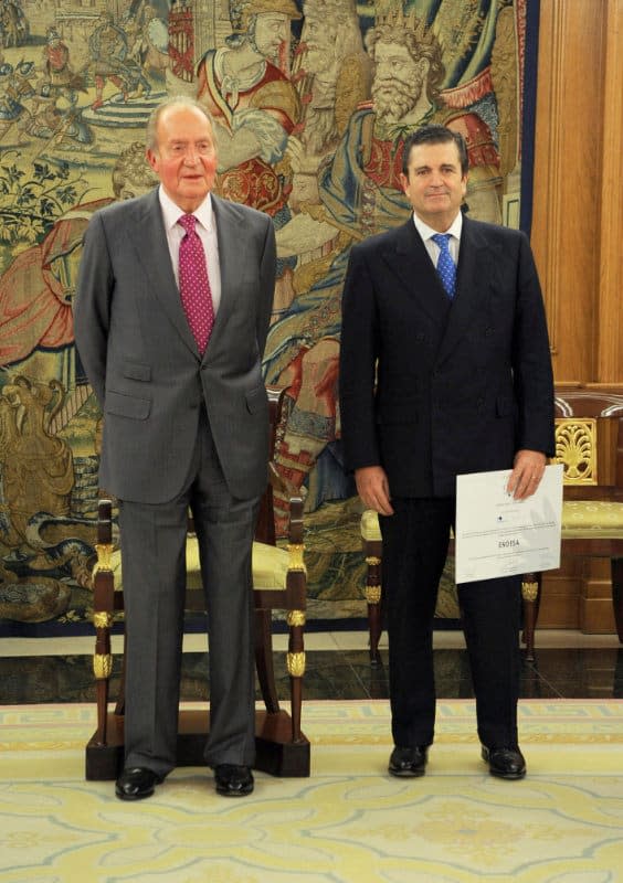 Juan Carlos I y Borja Prado