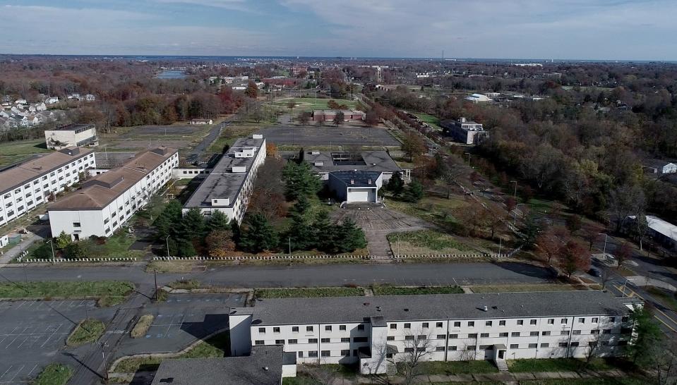Aerial survey of the former Fort Monmouth property that makes up part of the Mega Parcel, where Netflix has confirmed it will make a bid to buy the site.
