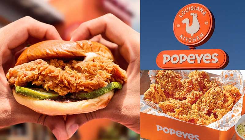 全球知名連鎖速食潮牌「Popeyes」重磅宣告上半年爽脆登台，精心研製的兩大明星商品「爽脆炸雞」與「布里歐雞腿堡」受到大量名人瘋狂熱愛。（POPEYES提供）