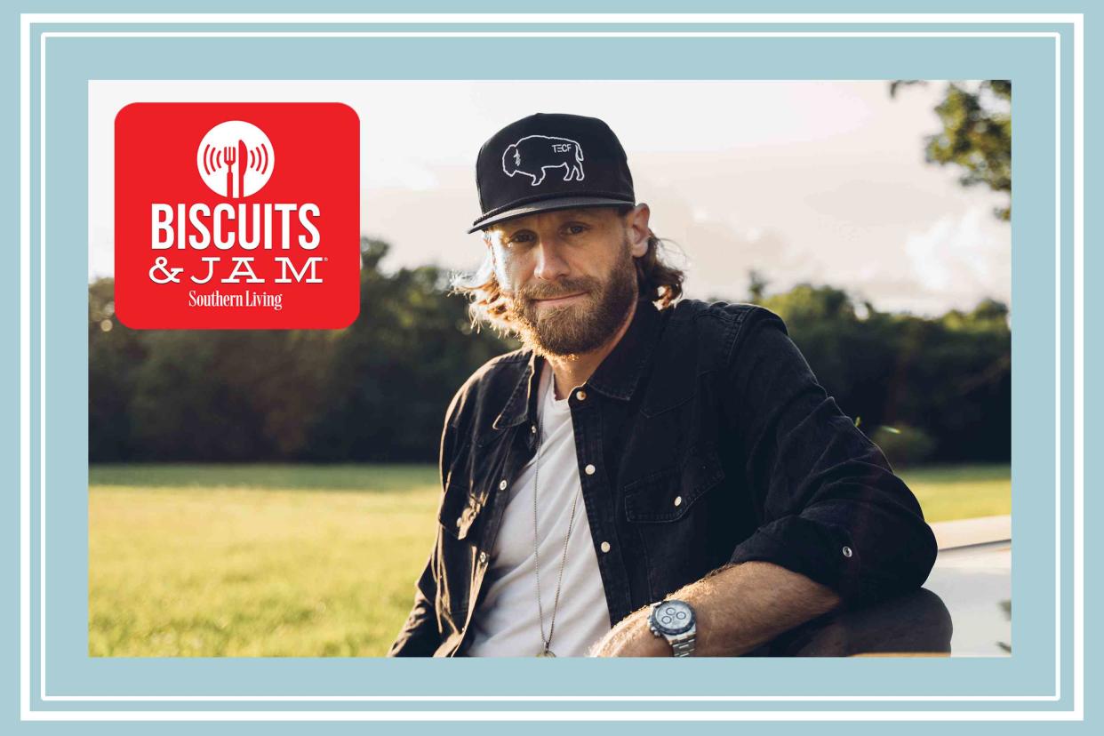 <p>Kaiser Cunningham</p> Chase Rice on Biscuits & Jam 