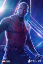 <p>Dave Bautista’s character also has a vendetta against Thanos: seeking vengence for his murdered family. (Photo: Marvel Studios) </p>