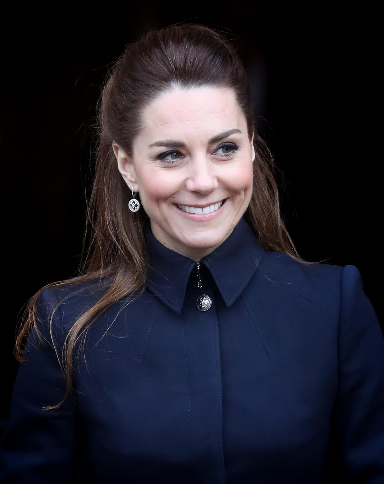 LOUGHBOROUGH,  - FEBRUARY 11: Catherine, Duchess of Cambridge visits the Defence Medical Rehabilitation Centre, Stanford Hall on February 11, 2020 in Loughborough, United Kingdom. Known as ‘DMRC Stanford Hall’, the centre is operated by the MOD and began admitting patients in October 2018. They deliver in-patient and residential rehabilitation to serving members of the Armed Forces. (Photo by Chris Jackson/Getty Images) (Photo: Chris Jackson via Getty Images)
