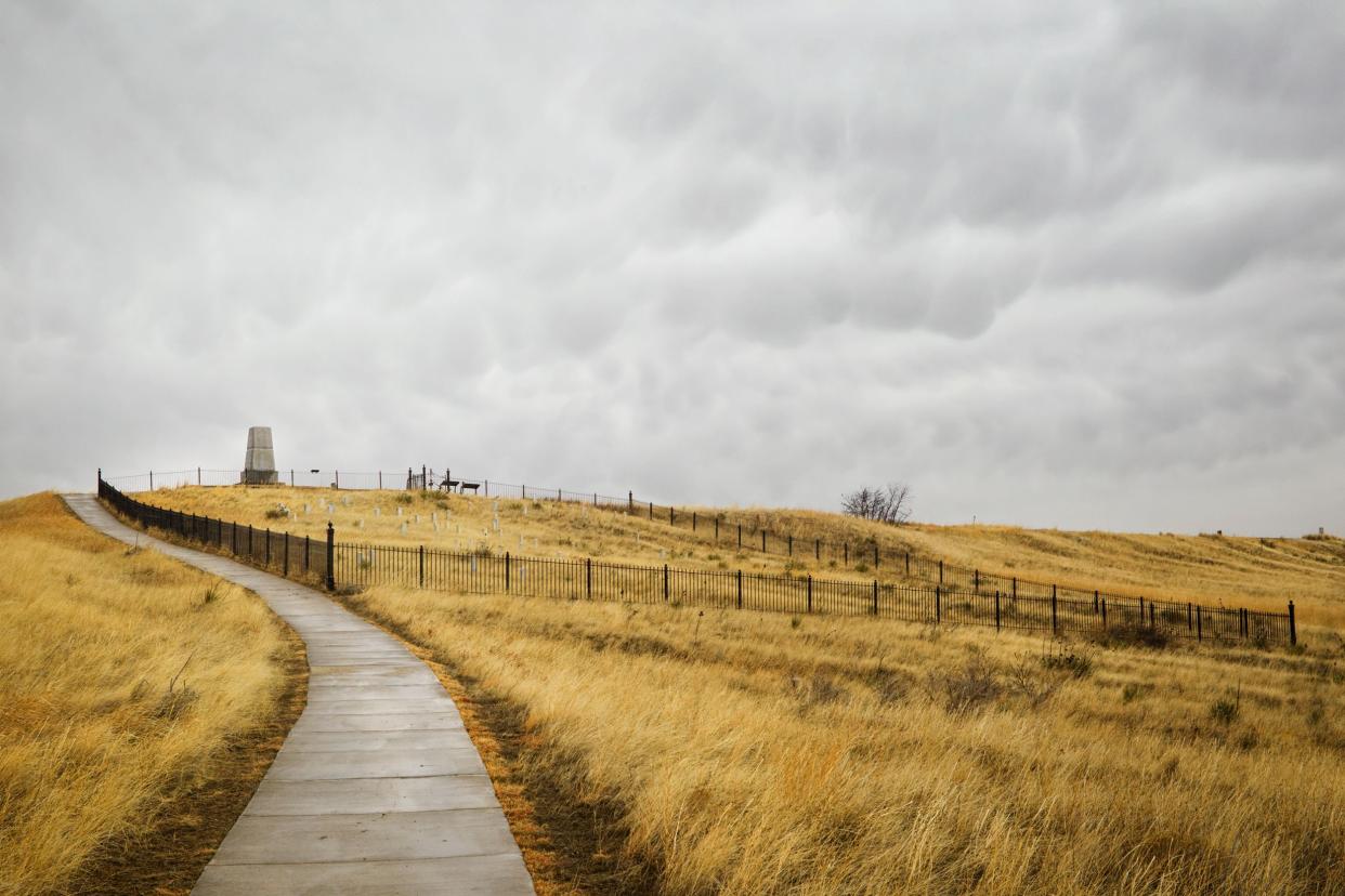 Last Stand Hill at Little Bighorn Battlefield National Monument, Crow Agency, Montana