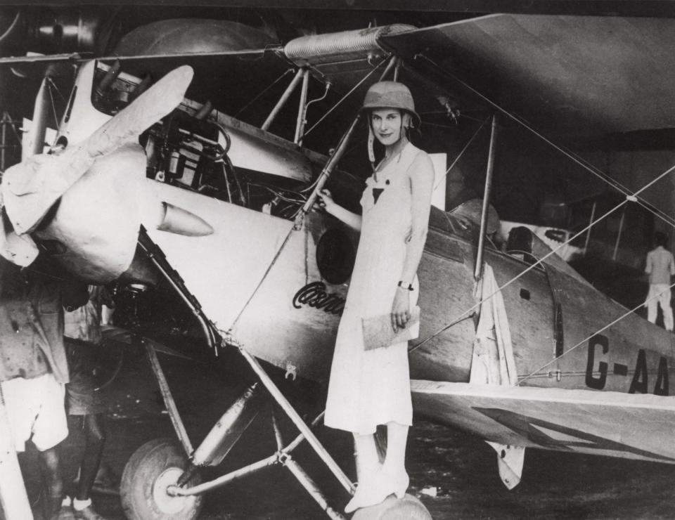 Jean Gardner Batten, New Zealand aviator in India, in 1934.