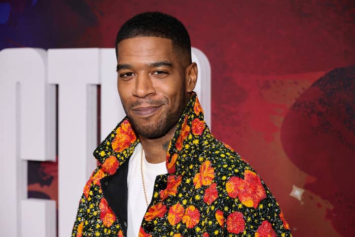 Kid Cudi poses at the "Entergalactic" NYC premiere