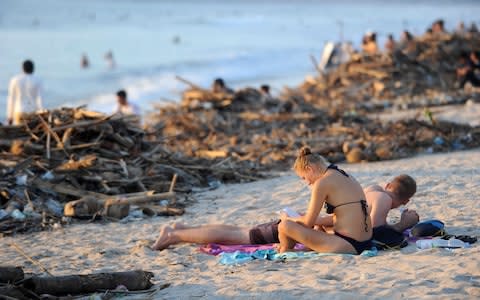 Tourists have already been blamed for a rise in rubbish on Bali - Credit: getty