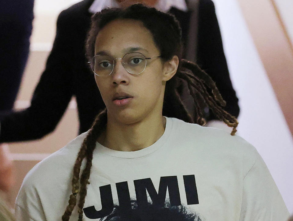 Brittney Griner asked President Joe Biden for her release. (REUTERS/Evgenia Novozhenina)