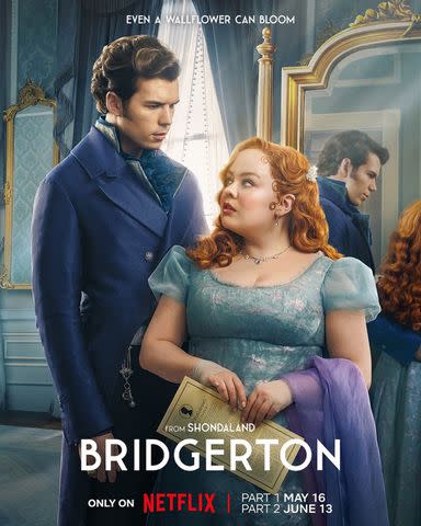<p>Netflix</p> "Bridgerton" season 3 promo poster