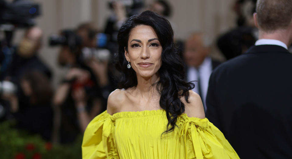 Huma Abedin. (Photo by Dimitrios Kambouris/Getty Images for The Met Museum/Vogue)