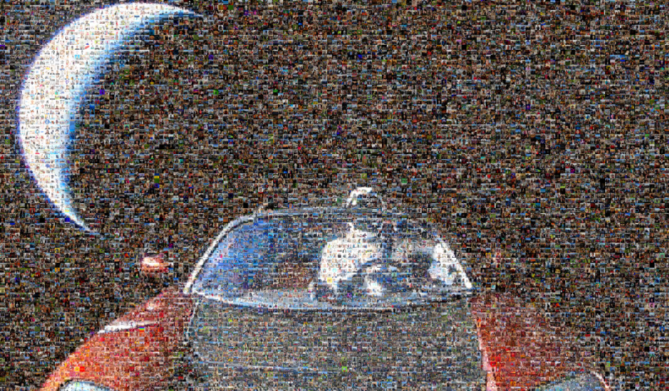 As a part of a Tesla-owner referral rewards package, a mosaic made up of hundreds of photos etched onto glass will be sent to deep space aboard a SpaceX Falcon 9 mission that will send a Korean lunar orbiter to the moon.