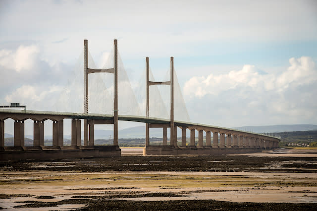 The Severn Bridge looking from Aust towards Chepstow. PRESS ASSOCIATION Photo. Picture date: Friday September, 30, 2016. Photo credit should read: Ben Birchall/PA Wire                              