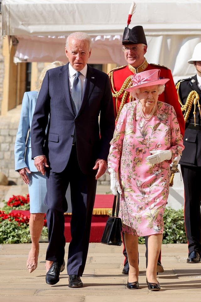 The Queen meets US President Joe Biden