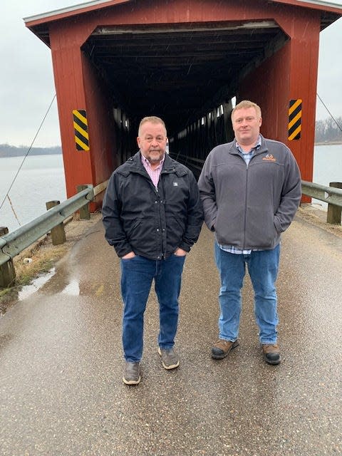 St. Joseph County Road Commission Manager John Lindsey and engineer Garrett Myland said a $3.2 million overhaul of the Langley Covered Bridge later this year will result in a closure measured by months, not weeks.