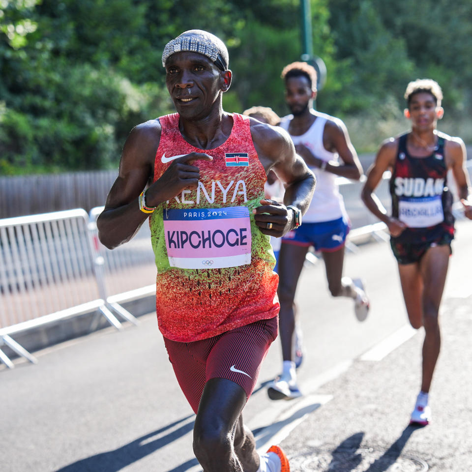 馬拉松兩金得主Kipchoge竟然未完賽。（翻攝World Athletics X）