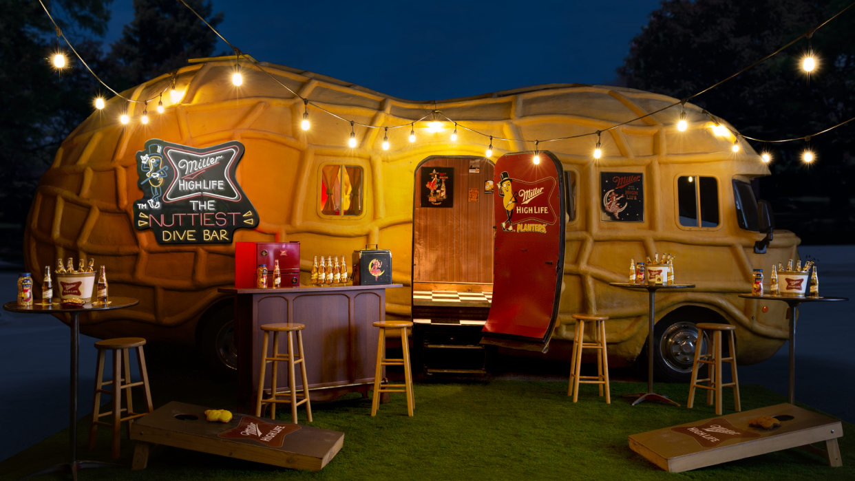 Miller High Life and Planters are turning Planters' iconic NUTmobile into a reservation-only dive bar, which will be open four days this summer in Milwaukee's Champagne of Beers Region.