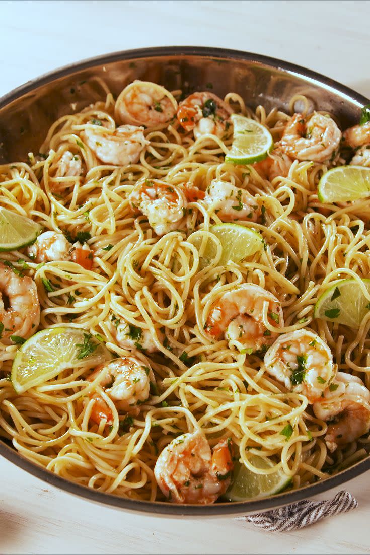 Cilantro-Lime Shrimp Pasta