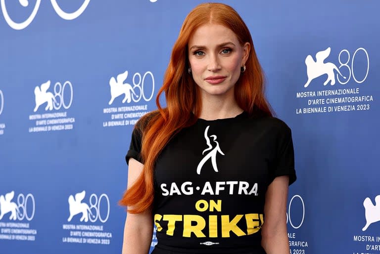 Jessica Chastain y una remera que sentó posición