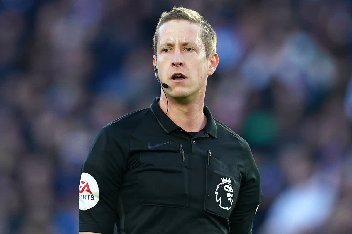 John Brooks has been replaced on VAR duties for the Merseyside derby and the Arsenal v Manchester City match this week (Gareth Fuller/PA) (PA Archive)