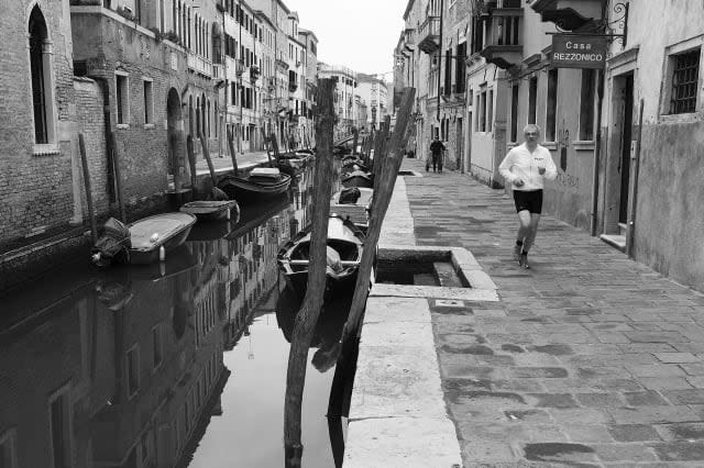 Alternative View - Landmarks Of Venice In Black And White