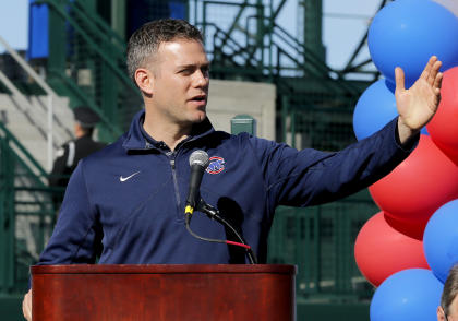 Theo Epstein is bringing aboard the third manager of his tenure in Chicago. (AP)