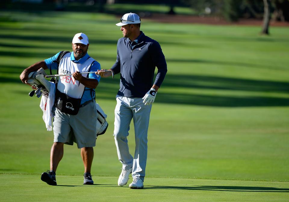 NAPA, CA - OCTOBER 05: Mark Mulder walks along the fairway during round two of the Safeway Open at the North Course of the Silverado Resort and Spa on October 5, 2018 in Napa, California.  (Photo by Robert Laberge/Getty Images)