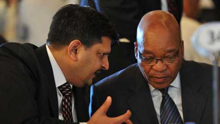 Picture shows Atul Gupta with Jacob Zuma