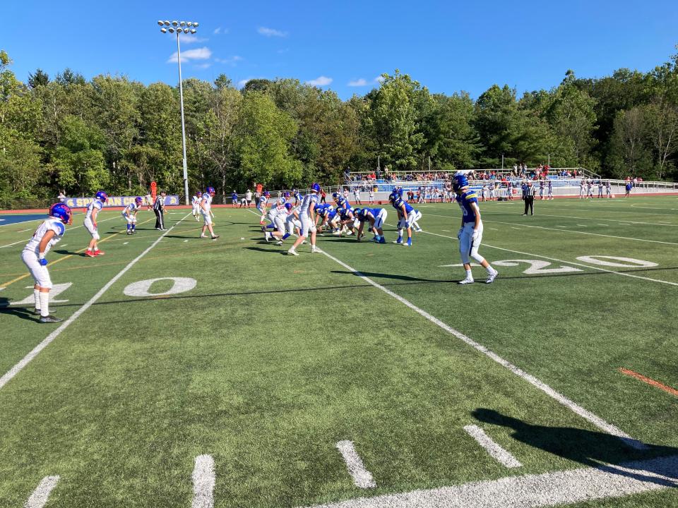 Action from Maine-Endwell's 69-0 win against Owego, Sept. 16, 2023.
