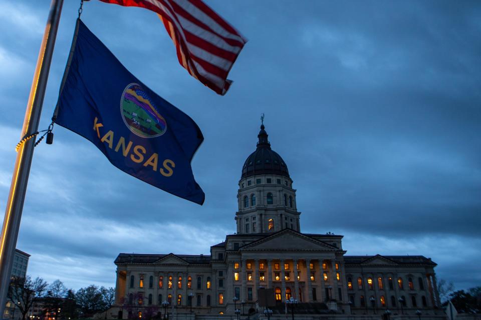 Gov. Laura Kelly hasn't ordered flags to half-staff after the news that the Kansas COVID-19 death toll has surpassed 9,000 people. Flag honors have been issued the eight previous times when the state hit a new thousand mark.