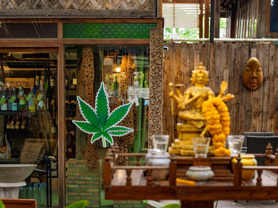 The famed Cannabis Cafe in Chiang Mai.